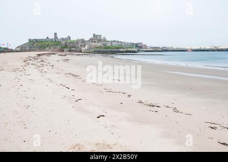 Sandstrände in Peel auf der isle of man Stockfoto