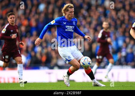 Glasgow, Schottland. 21. April 2024; Hampden Park, Glasgow, Schottland: Halbfinale des Scottish Cup Football, Rangers versus Heart of Midlothian; 13 Credit: Action Plus Sports Images/Alamy Live News Stockfoto