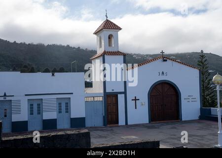 Icod de los Vinos, Teneriffa, Spanien - 07.12.2023: Kleine Kirche in Icod de los Vinos Stockfoto