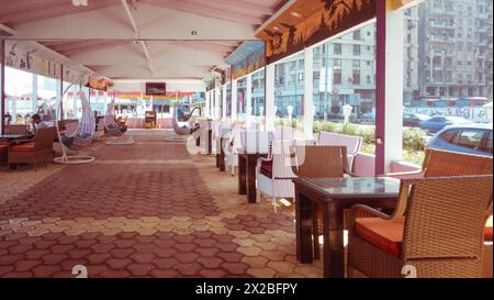 Al Saraiya Beach in Alexandria, Ägypten Stockfoto