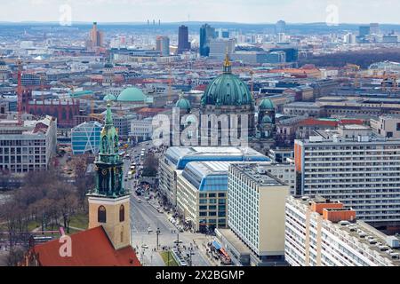 Berliner Dom, Marienkirche Kirche, Alexanderplatz, Berlin, Deutschland. Stockfoto