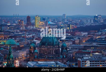 Berliner Dom, Marienkirche Kirche, Alexanderplatz, Berlin, Deutschland. Stockfoto