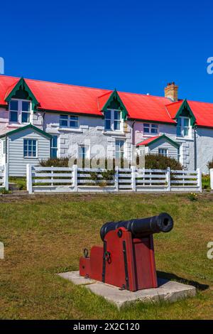 Marmont Row, Ross Road, Port Stanley, Falkland Islands, Großbritannien Stockfoto