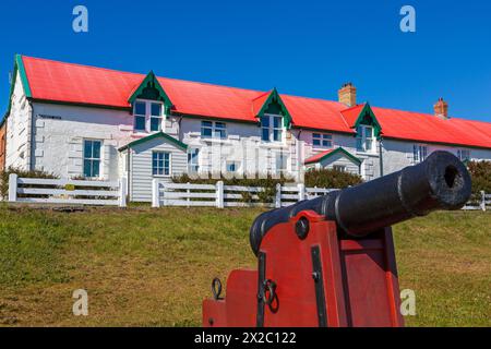 Marmont Row, Ross Road, Port Stanley, Falkland Islands, Großbritannien Stockfoto