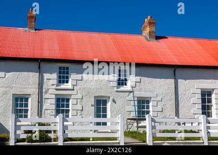 Marmont Row, Ross Road, Port Stanley, Falkland Islands, Großbritannien Stockfoto