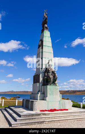 WW1 Battle Memorial, Port Stanley, Falklandinseln, Großbritannien Stockfoto