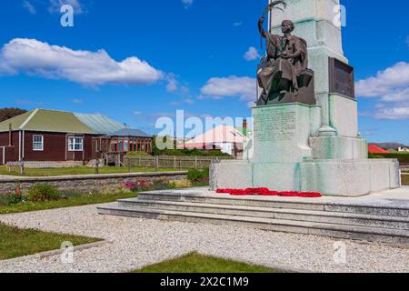 WW1 Battle Memorial, Port Stanley, Falklandinseln, Großbritannien Stockfoto