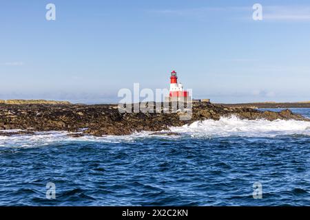 Der Longstone Lighthouse auf den Farne Islands, Northumberland Stockfoto