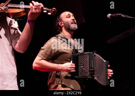 Barcelona, Spanien. 2024.04.20. Die Band El Diluvi trat zuletzt am 20. April 2024 im Tradicionarius in Barcelona auf. Stockfoto