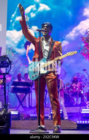 Indio, USA. April 2024. Jon Batiste während des Stagecoach Music Festivals im Empire Polo Club am 20. April 2023 in Indio, Kalifornien (Foto: Daniel DeSlover/SIPA USA) Credit: SIPA USA/Alamy Live News Stockfoto