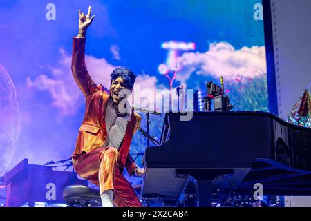 Indio, USA. April 2024. Jon Batiste während des Stagecoach Music Festivals im Empire Polo Club am 20. April 2023 in Indio, Kalifornien (Foto: Daniel DeSlover/SIPA USA) Credit: SIPA USA/Alamy Live News Stockfoto