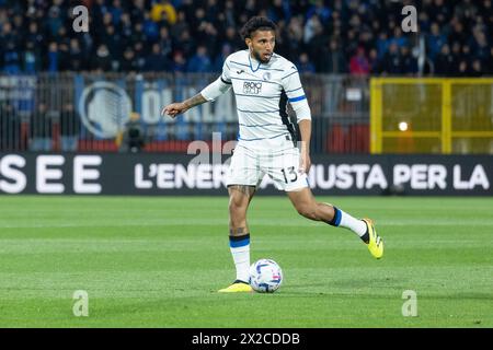 Monza, Italien. April 2024. Ederson spielte während des Fußballspiels der Serie A zwischen AC Monza und Atalanta BC im U-Power Stadion in Monza, Italien, am 21. april 2024. Credit: Mairo Cinquetti/Alamy Live News Stockfoto