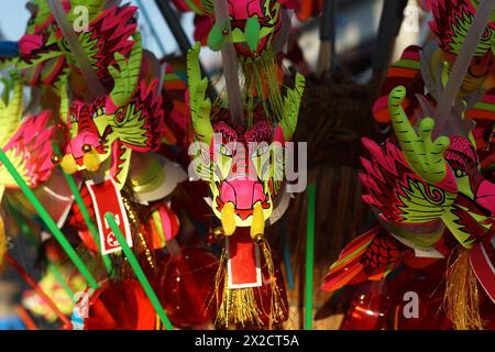 Foto von dragon Spielzeug für Kinder in der chinesischen neue Jahr Stockfoto