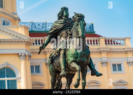 Statue von Friedrich Wilhelm auf Schloss Charlottenburg in Berlin Stockfoto