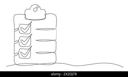 Zwischenablage eine Zeilenzeichnung auf weißem Hintergrund isoliert Stock Vektor