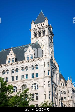 Old Post Office Pavilion and Clock Tower, 1100 Pennsylvania Avenue, N.W. in Washington, D.C, USA Stockfoto