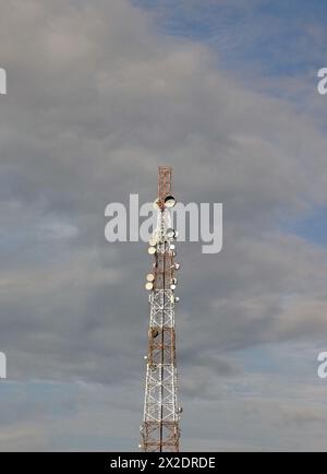 BTS-Mobilfunknetz für Telekommunikation Stockfoto