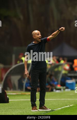 Braga, 04/20/2024 - Sporting Clube de Braga war heute Abend Gastgeber des FC Vicela im Braga Municipal Stadion in einem Spiel, das für die 30. Runde der I League 2023 zählt. Rui Duarte (Ivan Del Val/Global Imagens) Stockfoto