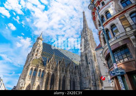 Wien, Österreich. St. Stephansdom im Zentrum von Wien. Römisch-katholische Kirche Stockfoto