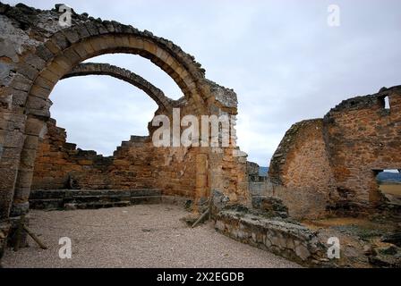 Die westgotische Kirche von Recopolis, Guadalajara, Spanien Stockfoto