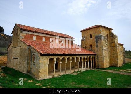 Kirche San Miguel de la Escalada, Leon, Spanien Stockfoto