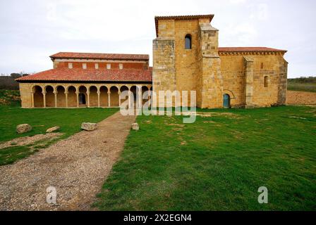 Kirche San Miguel de la Escalada, Leon, Spanien Stockfoto