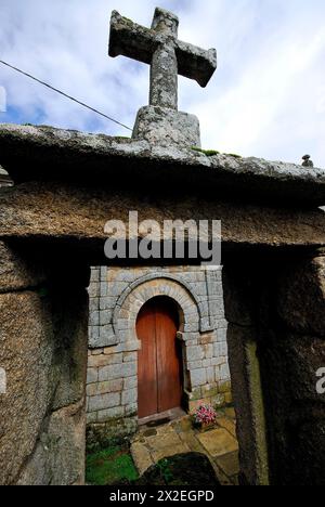 Kirche San Martiño de Pazoo, Ourense, Spanien Stockfoto