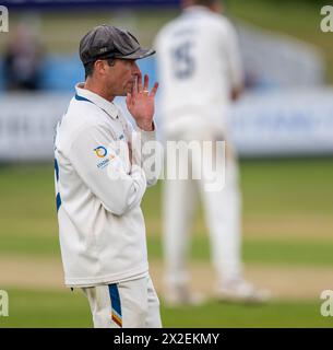 Derbyshires Wayne Madsen in einem Spiel der Vitality County Championship gegen Leicestershire Stockfoto