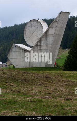 Denkmal zur Hommage an den französischen Widerstand - Monument national à la Résistance des Glières, Plateau des Glières, Haute-Savoie, AURA Region, Frankreich Stockfoto