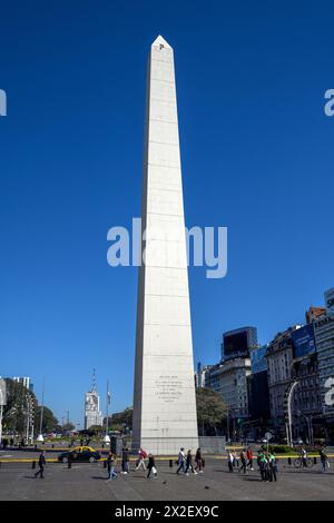 Geografie / Reise, Argentinien, Obelisco, Obelisk, Plaza de La República, Avenida 9 de Julio, ADDITIONAL-RIGHTS-CLEARANCE-INFO-NOT-AVAILABLE Stockfoto