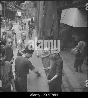 Schwarzweiß-Negativfoto von Cecil Beaton von seiner Reise durch Indien, Burma und China 1943-1944, wobei er Landschaften, Architektur, und die Einheimischen während des Zweiten Weltkriegs Stockfoto