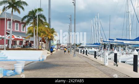 Marina Gaviota Plaza Las Morlas, Varadero, Kuba Stockfoto