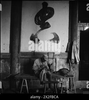 Schwarz-weiß-Foto von Cecil Beaton von seiner Reise 1943-1944 durch Indien, Burma und China, die das tägliche Leben, die Architektur, und Landschaften. Stockfoto