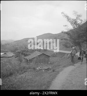 Schwarzweißfoto von Cecil Beaton, aufgenommen während seiner Reise durch Indien, Birma und China im Jahr 1943-1944. Stockfoto