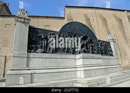 Denkmal für Giuseppe Verdi in Parma in Norditalien Stockfoto