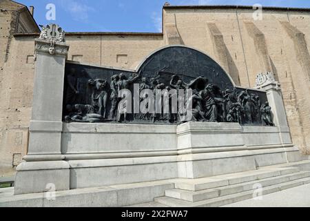 Denkmal für Giuseppe Verdi in Parma in Norditalien Stockfoto