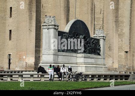 Denkmal für Giuseppe Verdi in Parma in Norditalien Stockfoto