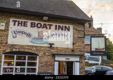 Das Boat Inn on the River Severn in Jackfield, Ironbridge, Shropshire, Großbritannien Stockfoto