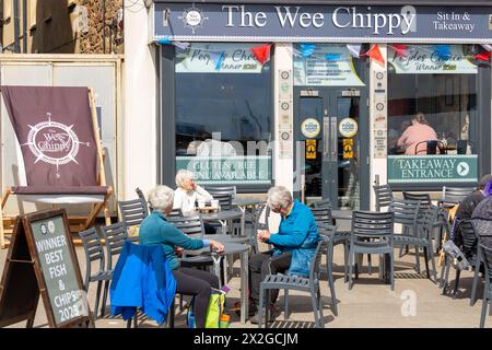 Der Wee Chippy Gewinner der besten Fish & Chips Stockfoto