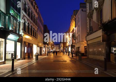 Grafton Street South End, Schaufenster in Dublin, Irland Stockfoto