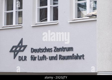 Deutsches Zentrum für Luft- und Raumfahrt, DLR-Logo, Forschungszentrum für Luft- und Raumfahrt und Entwicklung in der Luftfahrttechnik, Raumfahrt in Deutschland Stockfoto