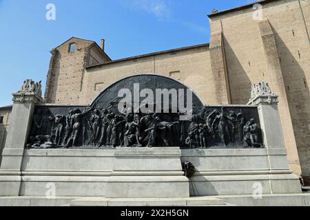 Denkmal für Giuseppe Verdi in Parma Stockfoto