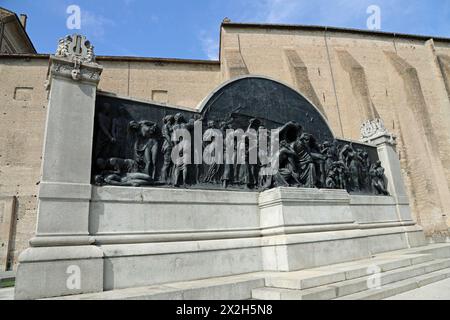 Denkmal für Giuseppe Verdi in Parma Stockfoto