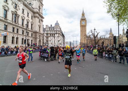 TCS London Marathon April 2024 Stockfoto