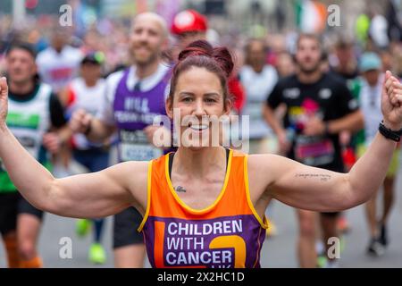 TCS London Marathon April 2024 Stockfoto