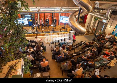 Eine Veranstaltung im Brew Dog Pub in Waterloo. Fotodatum: Dienstag, 6. Februar 2024. Foto: Richard Gray/Alamy Stockfoto