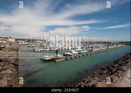 Marina, Port Bourgenay-Talmont Saint Hilaire, Vandee, Frankreich Stockfoto