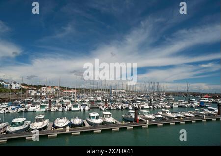 Marina, Port Bourgenay-Talmont Saint Hilaire, Vandee, Frankreich Stockfoto