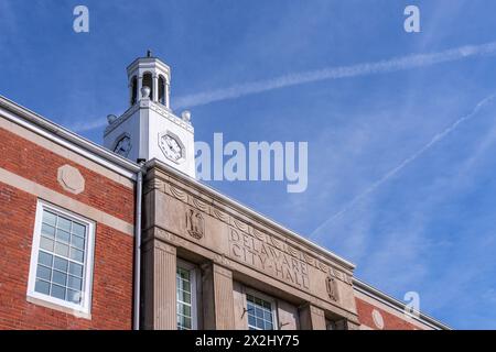 Kuppel auf dem Dach des Delaware City Hall im Delaware County, Ohio Stockfoto