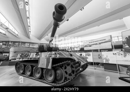 Bovington.Dorset.Vereinigtes Königreich.8. August 2023.Ein deutscher Pantherpanzer aus der zweiten Welt ist im Tank Museum in Dorset zu sehen Stockfoto